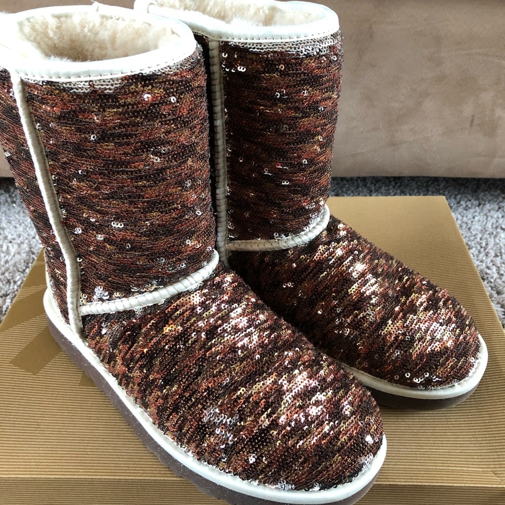 Authentic color changing sequin UGG boots